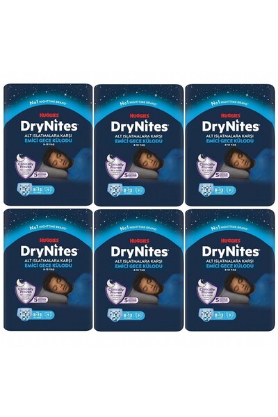 Huggies Drynites Erkek Emici Gece Külodu 8-13 Yaş 54 Ad