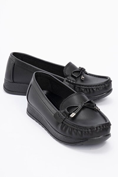 Ccway Crne neklizajuće cipele za slobodno vreme - Koža