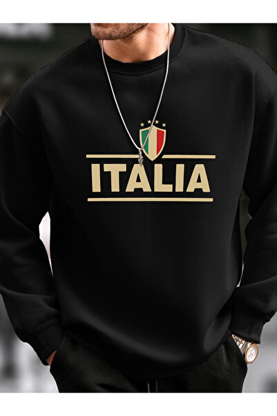 Lider Leather Hanorac imprimat cu gâtul în formă de O - Design elegant și con...