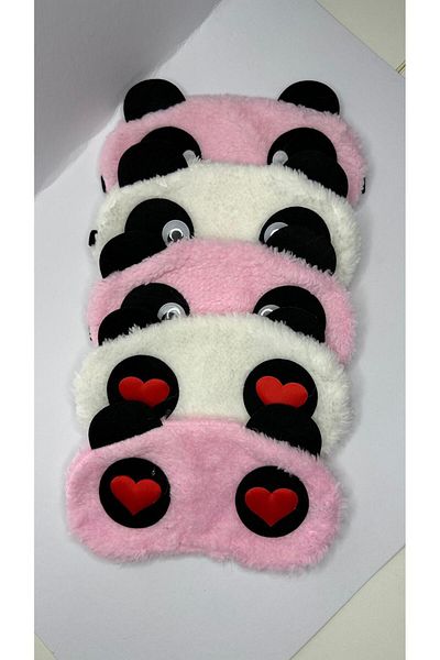 Mollycrush Plush Sleep Headband with Panda Pattern - Cute and Soft Sleep Accessory