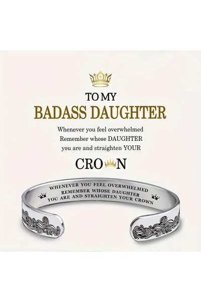 sancak doğaltaş Paslanmaz Çelik Büyük Dalga Açılı C Şekilli Bileklik Lazer İn...