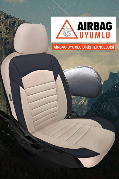 Esin Nove غطاء مقعد السيارة متوافق مع سيارة NISSAN PRIMA 03، قماش تايلاندي إض...