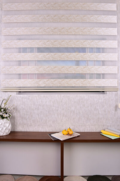 Setekshome Gold Düz Etek Dilimsiz Ds 11802 V4 Zebra Stor Güneşlik Perde