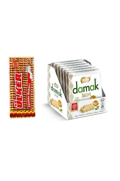 Ülker Pötibör White Chocolate with Pistachio - 175 g * 6 Pieces