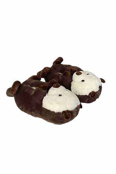 Polaris 607172   Χειμερινές γυναικείες παντόφλες με Animal Teddy Bear Παντόφλες εσωτερικής αθόρυβης βάσης