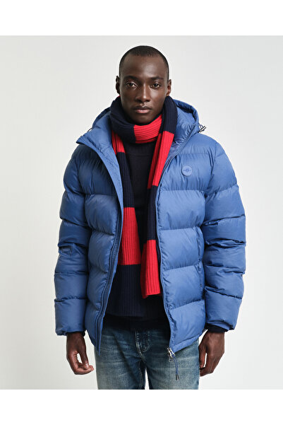 Gant Erkek Mavi Kapüşonlu Mont