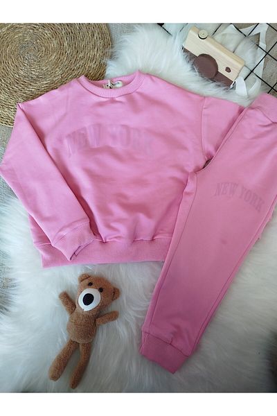 renkli diyar Girl's Tracksuit Set - Printed Nursery Primary School Kindergarten