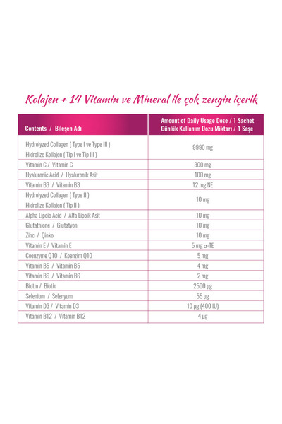 Stella Collagen Beauty Collagen 330 gr - Glutatyon Ve 14 Multivitamin Ve Mineral Içeren Hidrolize Kolajen Peptit