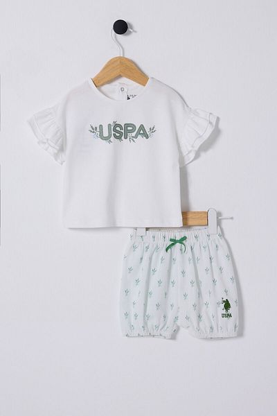 U.S. Polo Assn. U.S. Polo Assn. Baby Girl White Baby Set