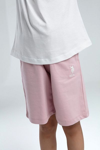 U.S. Polo Assn. U.S. Polo Assn. Girl's Pink Bermuda Suit
