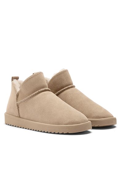 Oysho Leather ankle boots