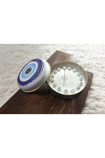 Asel Dekoratif Aşk&Sevgi Seni Seviyorum Hediyelik Vanilya Kokulu Kutu %100 Doğal Soya Wax Mum El Yapımı