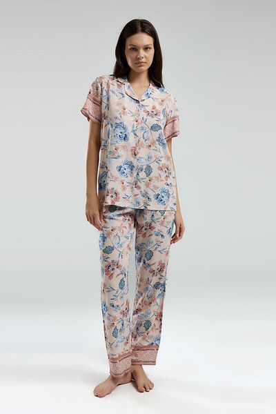 Arnetta Women's Pink Shirt Pajama Set