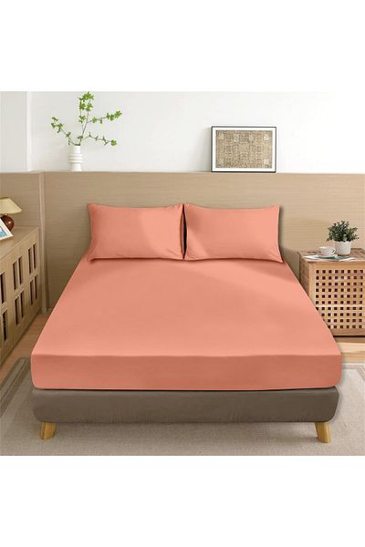 Evim 100% Cotton Akfil Flat Sheet Set 160X240 Orange Single