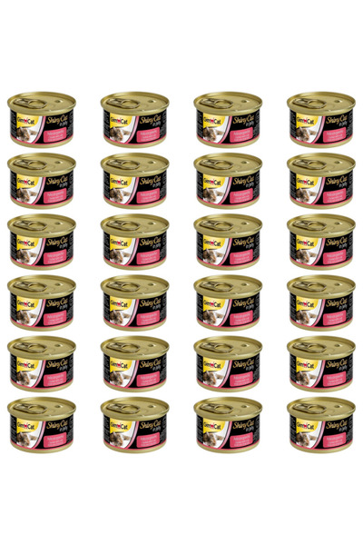 Gimcat Shiny Cat in Jelly Tavuklu ve Yengeçli Yetişkin Kedi Konservesi 70 Gr ( 24 ADET )