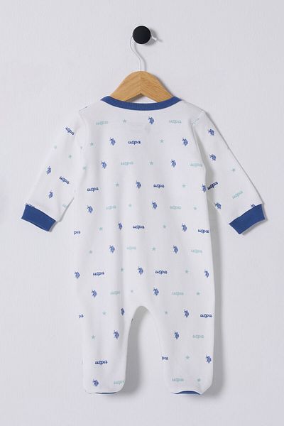 U.S. Polo Assn. U.S. Polo Assn. Baby Boy White Jumpsuit