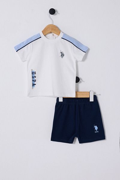 U.S. Polo Assn. U.S. Polo Assn. Baby Boy Blue Baby Set