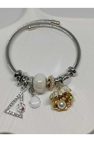 FOR YOU TAKI by Ezgi سوار نسائي من حجر اللؤلؤ واللؤلؤ