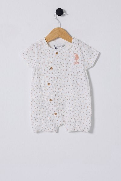 U.S. Polo Assn. U.S. Polo Assn. Baby Girl White Jumpsuit