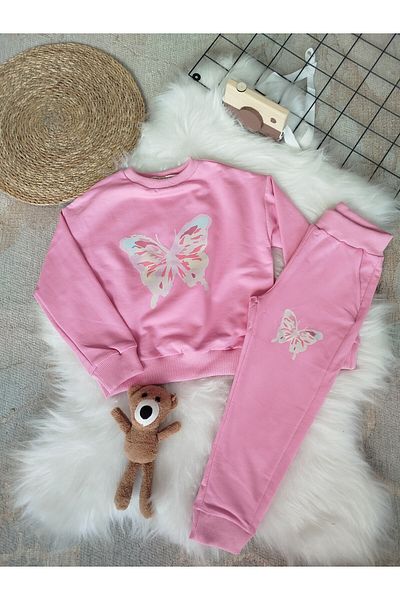 renkli diyar GIRL'S PRINTED TRACKSUIT SET