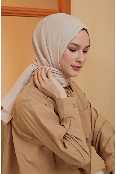BURDEN IPEK Ellen Beige Cotton Shawl - Sand Design