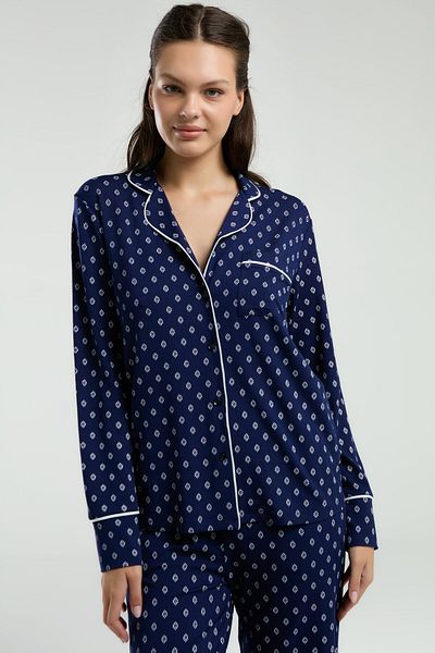 Pierre Cardin Set pijamale cămașă bleumarin pentru femei