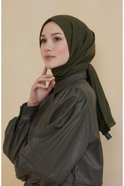 BURDEN IPEK إلين شال كراش قطني كاكي