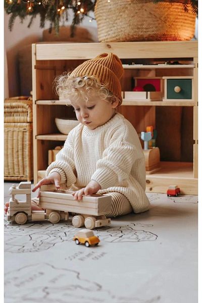 gogo bici 2-3 Years Old Ecru Knitwear Sweater - Stylish Winter Seasonal Children's and Baby Sweater