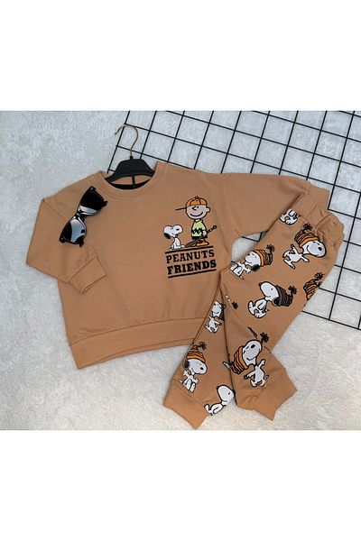 Yollo Kids Παιδική φόρμα με κάτω μέρος Snoopy
