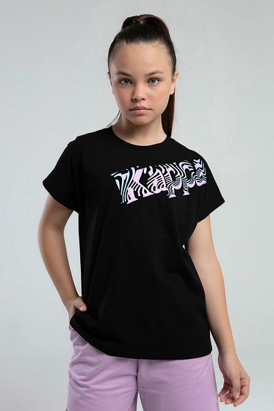 Kappa Tricou negru pentru fete