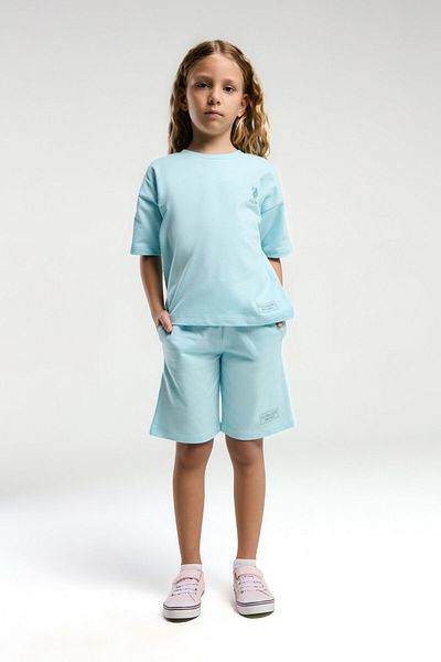 U.S. Polo Assn. БАЗА. Polo Assn. Момиче Blue Bermuda Set