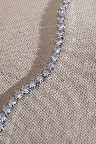 LA PERRY ACCESSORIES Silver Color Medium Size Stone Waterway Bracelet