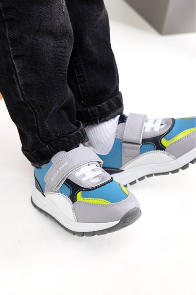 kids A more Franky Boy's Single Velcro Shoes Gray