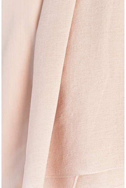 BURDEN IPEK Natural Crepe Plain Shawl Biscuit Beige