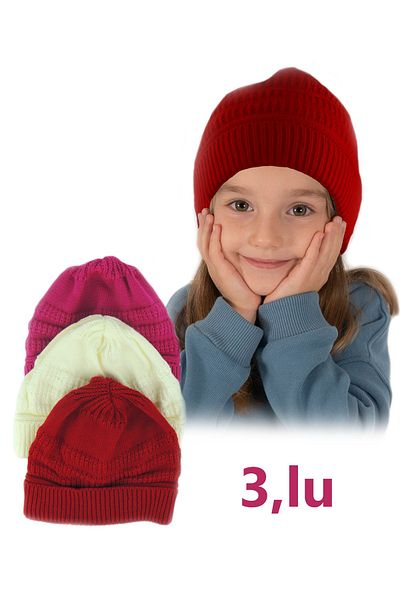MODERN ASIR 3-Piece Knitwear Beret Set for Girl