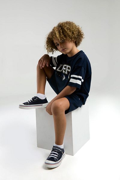 U.S. Polo Assn. U.S. Polo Assn. Boy's Navy Blue Bermuda Suit
