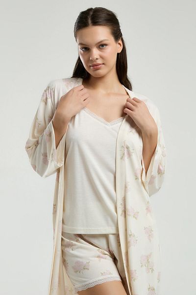 Pierre Cardin Women's White Pajama Set
