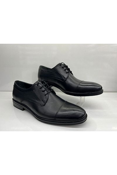 Tardelli 4403 Pantofi pentru bărbați cu talpă ortopedică din piele naturală neagră