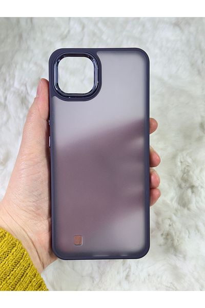Vip Case REALME C11 2021 - زر خلفي شفاف متجمد وكاميرا بارزة صلبة غير لامعة مثالية