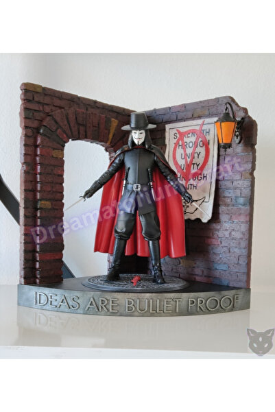 Dreamatorium Craft V for Vendetta Reçine Diorama Figür 25 cm