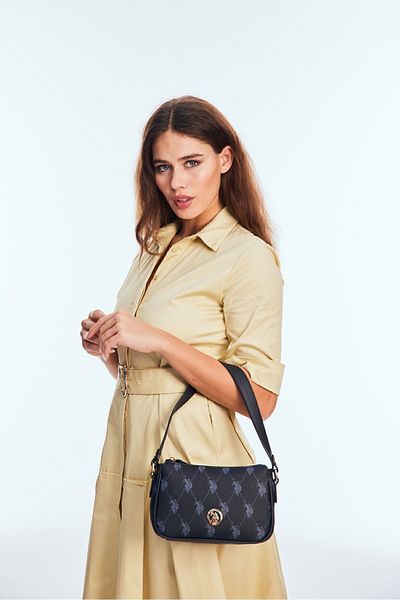 U.S. Polo Assn. Geantă de umăr pentru femei model neagră Us8651 - exclusiv online