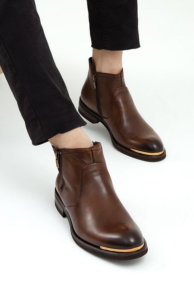 Tamer Tanca Tamer Tanca Men's Genuine Leather Classic Boots 383 3444 B Erk Boots Sk19/20