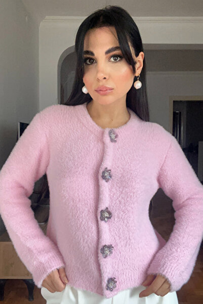 Seda Yalçın Atelier Μαλακή ζακέτα με ροζ λουλούδια