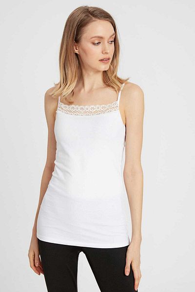 LC Waikiki Women's White Undershirt 9SM542Z8