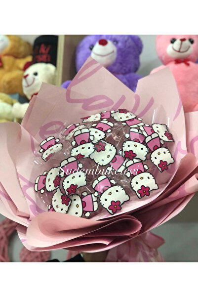 Acilbirbuket Hello kitty buketi