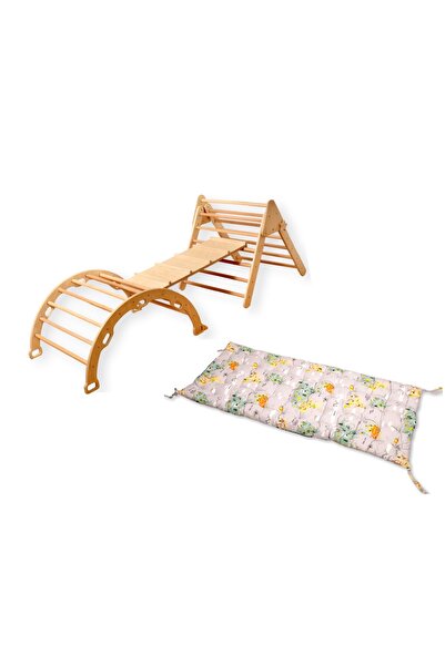 KIDOPPO مجموعة تسلق بيكلر مجموعة تسلق مونتيسوري ووسادة حزام مثلث وسادة خريطة ...