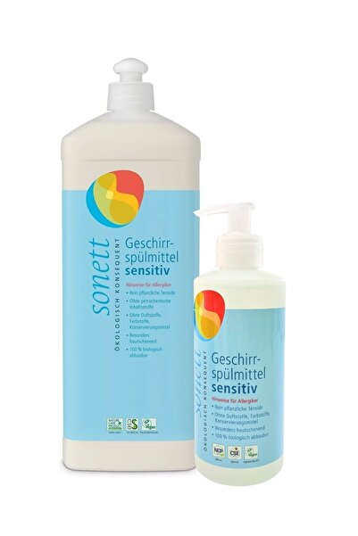 Sonett Organik Kokusuz Alerjik ve Hassas Ciltler İçin 1lt ve 300ml lik Elde B...
