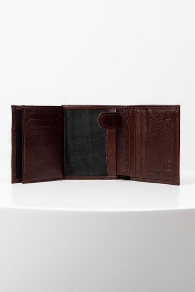 BAYDERİ Santo Genuine Leather Men's Wallet with Small Excess Card Container