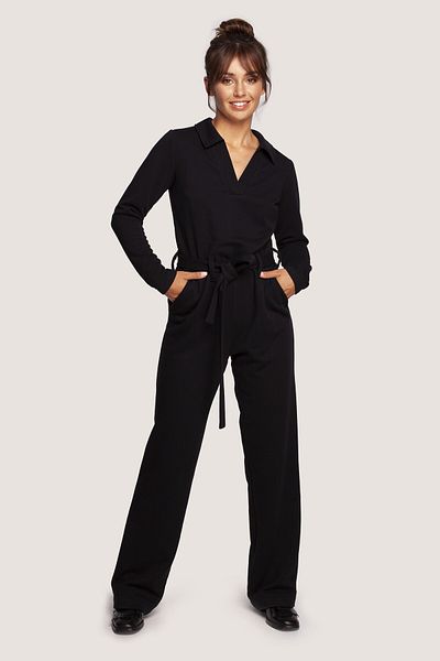 BEWEAR Jumpsuit with a collar and a waist belt