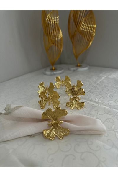 USD HOME Luxury Serving Napkin Ring with 6 Butterfly Accessories
